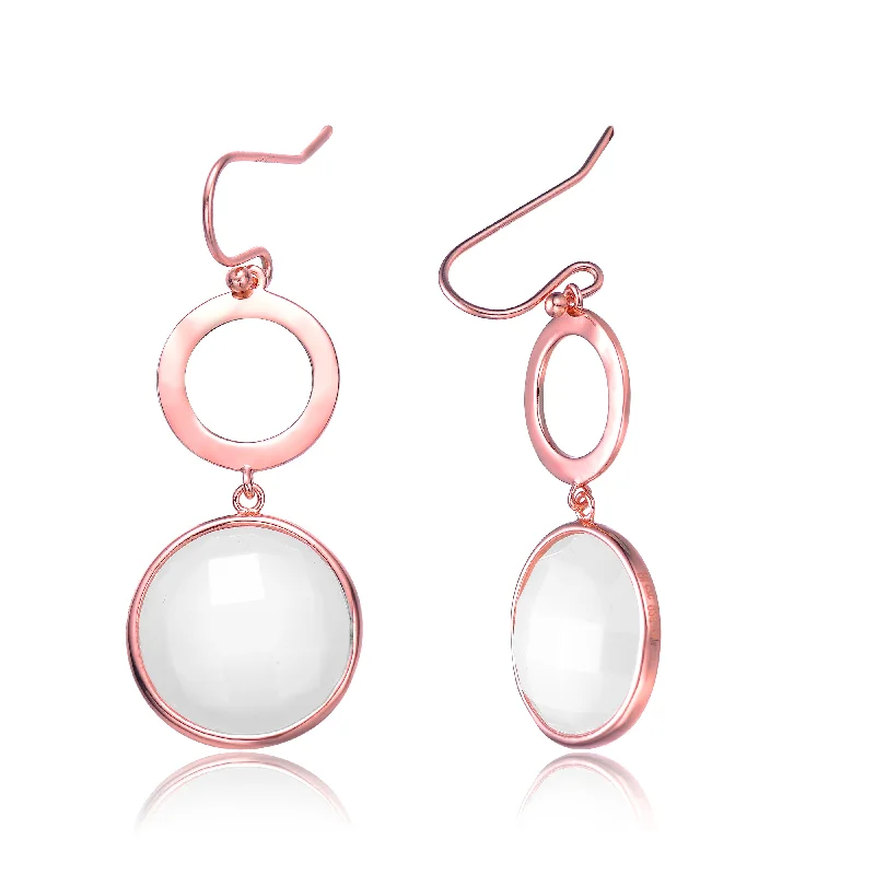 Earrings For Soft Fits-Isabelle White Stone Earrings