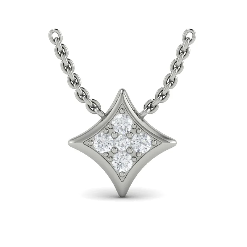 Bold Necklaces For Edge-Diamond Cluster Vlora Star Pendant Necklace