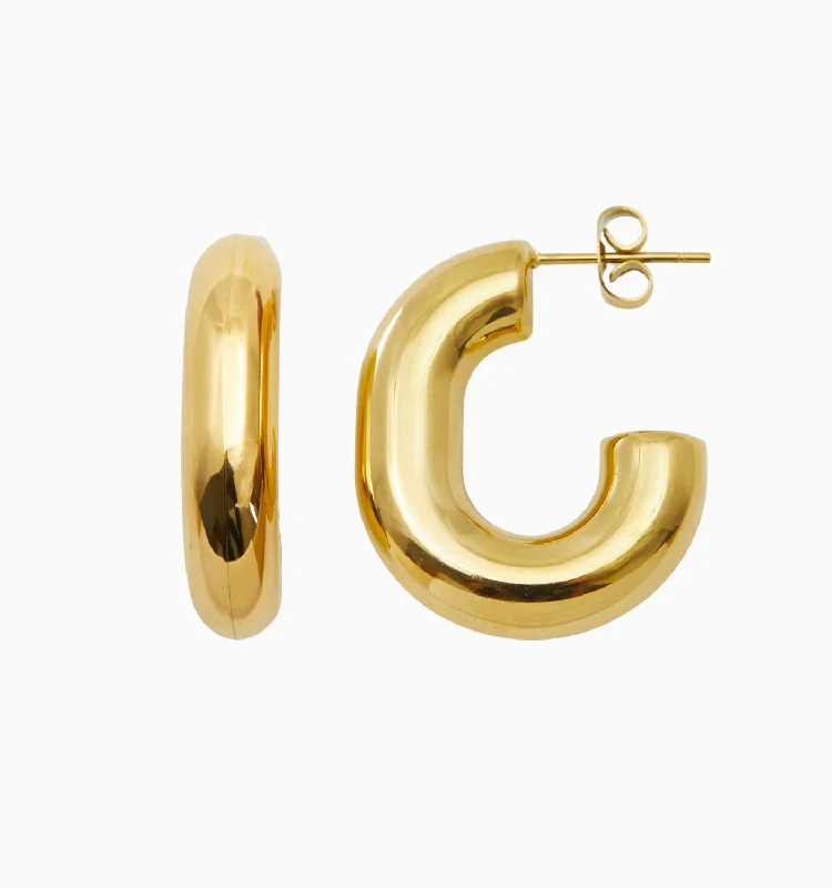 Earrings For Own Glow-Sophia Chunky Hoops