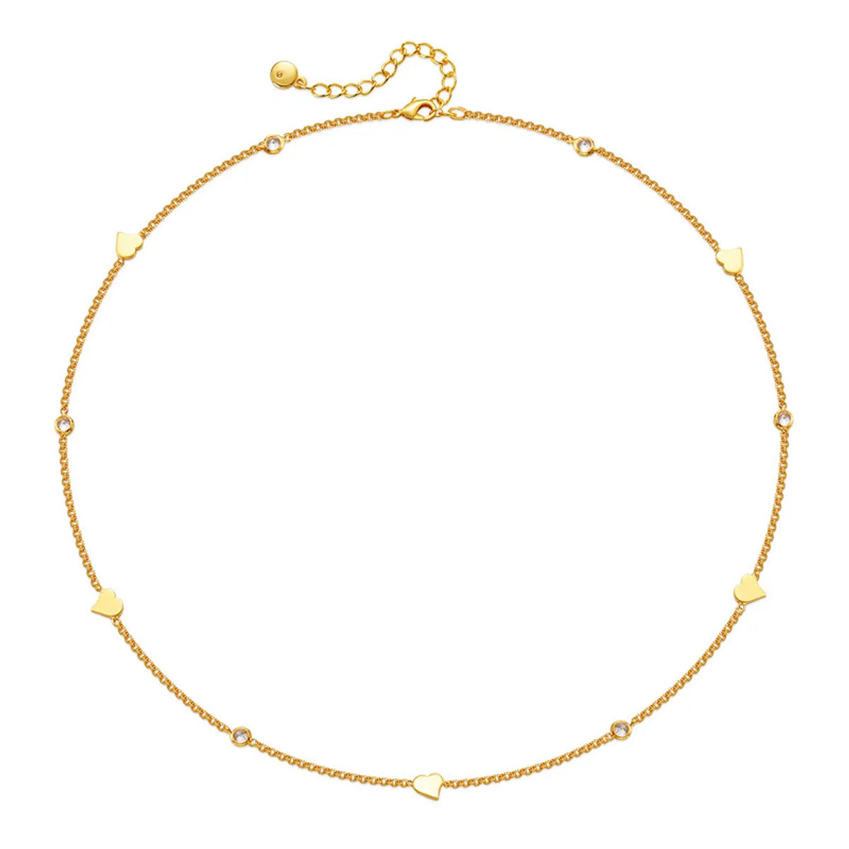 Necklaces Wear Rules-Simple Style Solid Color Copper Plating Chain Gold Plated Necklace