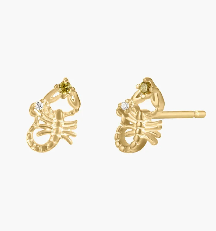 Earrings With Sure Clasps-Scorpio Earrings