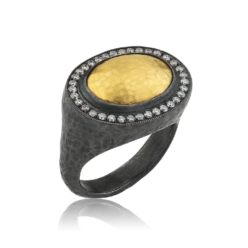 Rings For Stout Digits-24K Diamond Ring