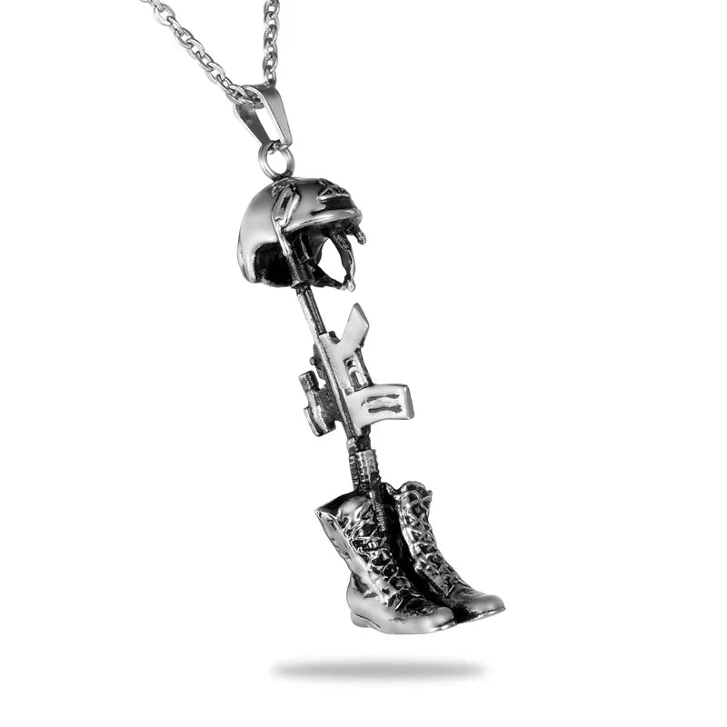 Necklaces For Short Drops-Hip-Hop Printing Skull 304 Stainless Steel Women'S