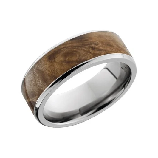 Rings For Prairie Vibes-Titanium And Maple Hardwood Ring