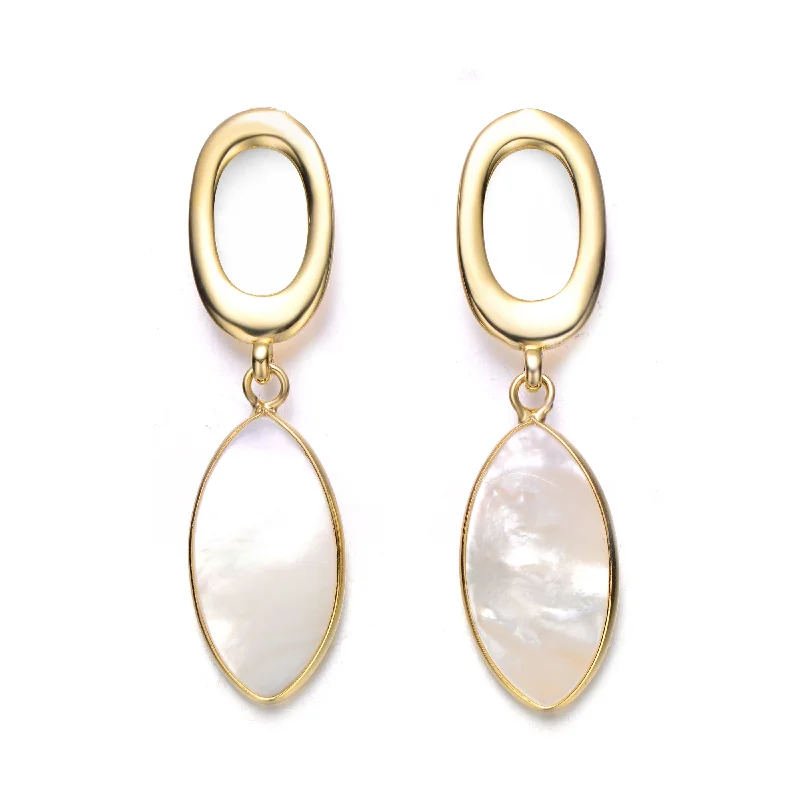 Earrings Hook Hold-Coralie Shell Pearl Earrings