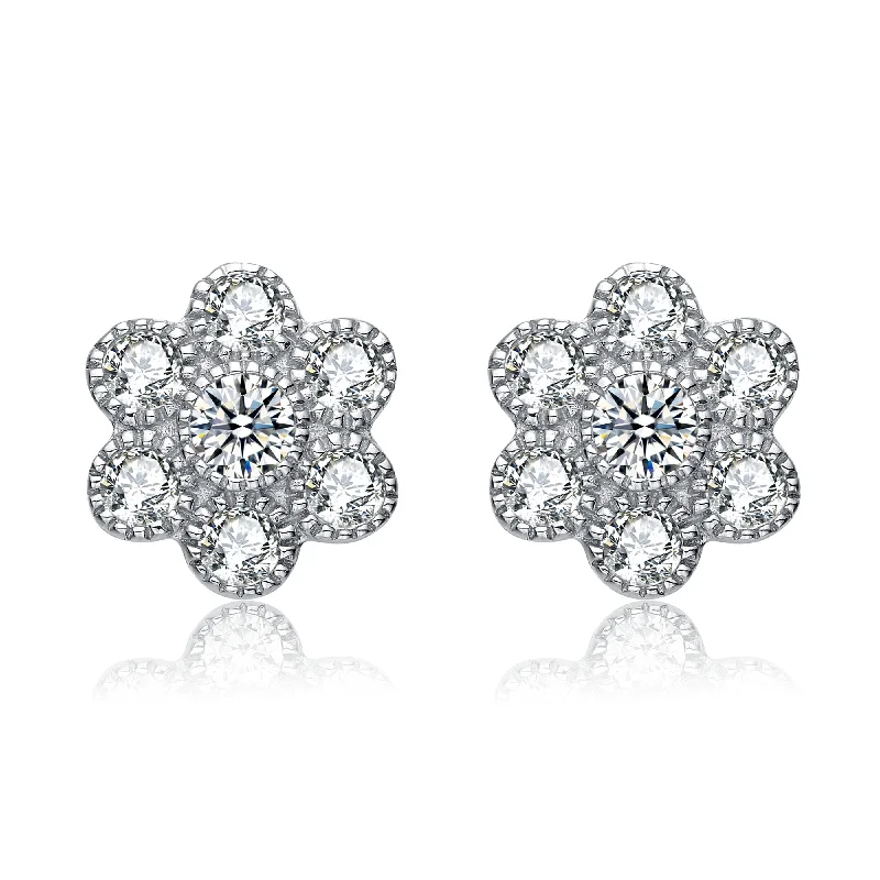 Earrings For Wet Flair-Fleur Shape Stud Earrings