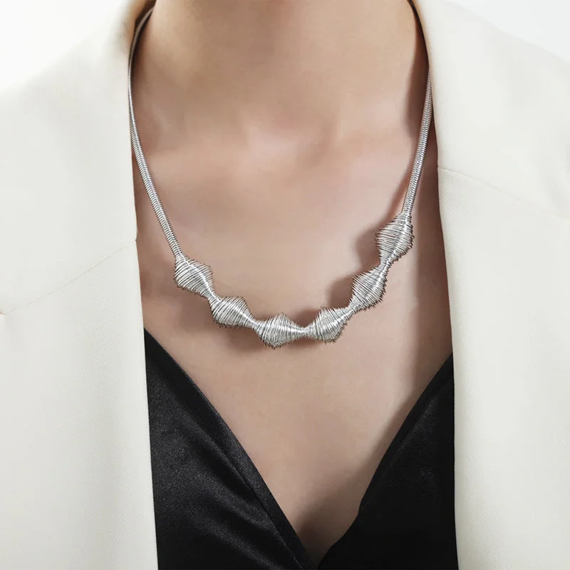 P1777-Steel Necklace-47+5cm