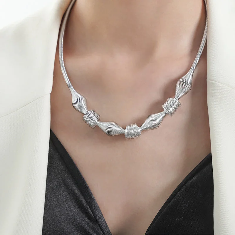 P1772-Steel Necklace-47+5cm