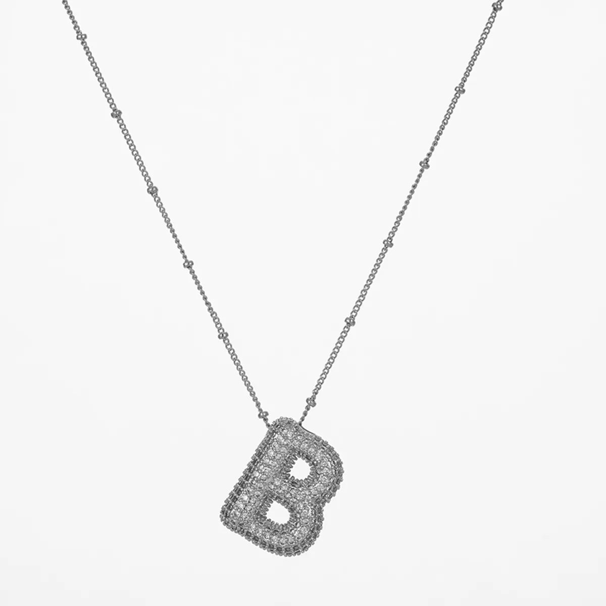 X10817-Silver (Letter B)