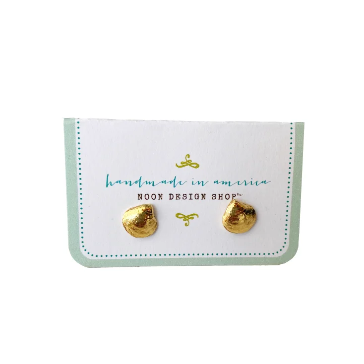 Earrings Fall Options-earrings . clam shell studs