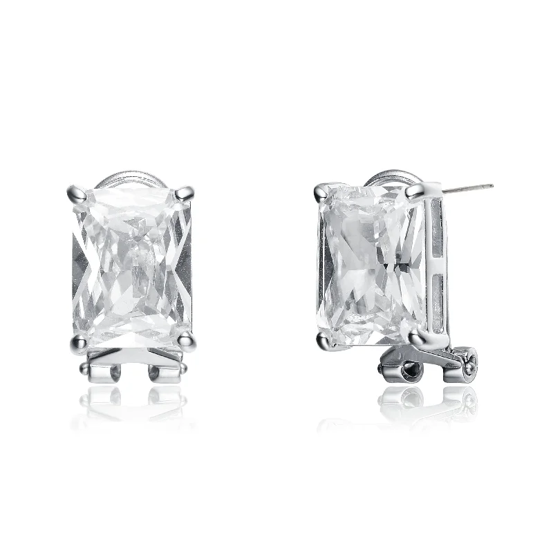 Earrings For Dual Metals-Déco Simple Stud Earrings