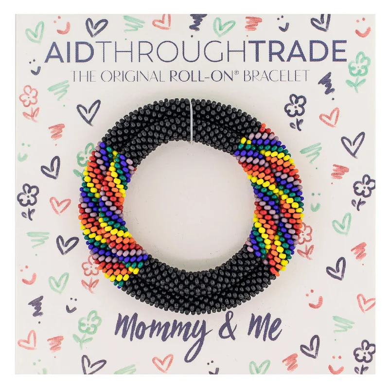 Bracelets Wear Protocols-Mommy & Me Roll-On® Bracelets <br> Love Noir