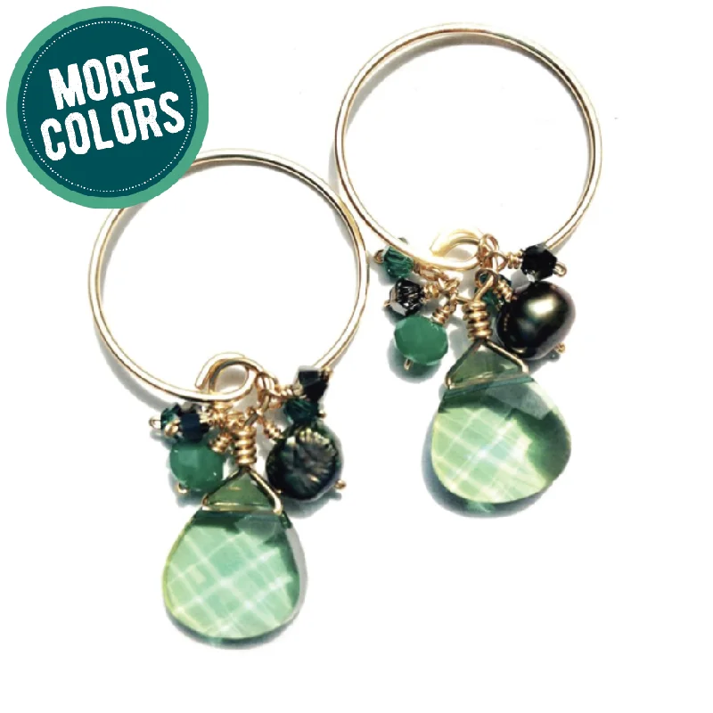 Earrings With Cool Rocks-earrings .  Classic cluster swarovskis