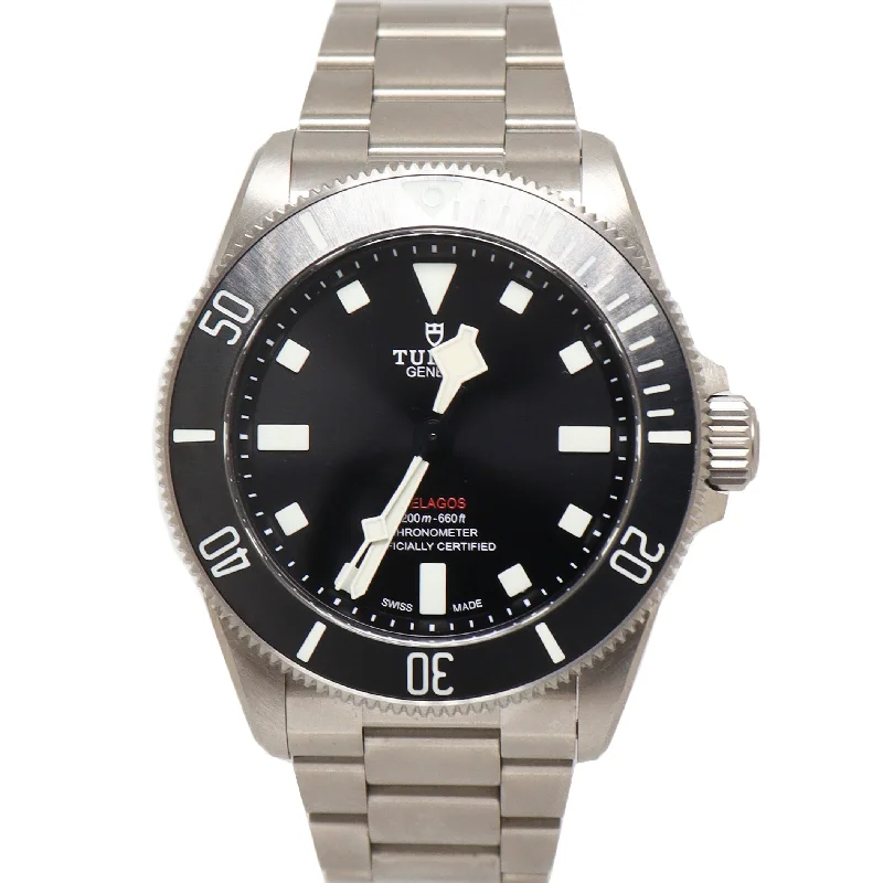 Top Watches For Epic Nights-Tudor Pelagos 39mm Black Dial Watch Ref# 25407N