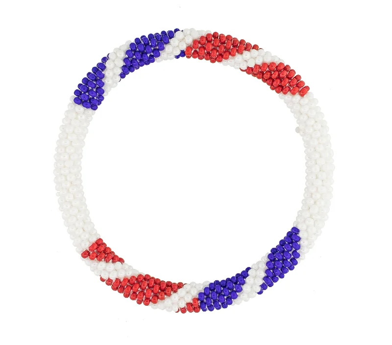 Best Packed Bracelets-8 inch Roll-On® Bracelet <br> Red, White and Blues