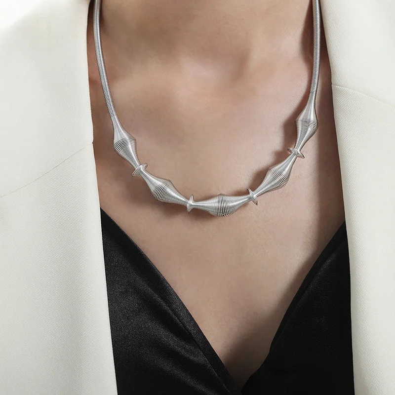 P1775-Steel Necklace-47+5cm