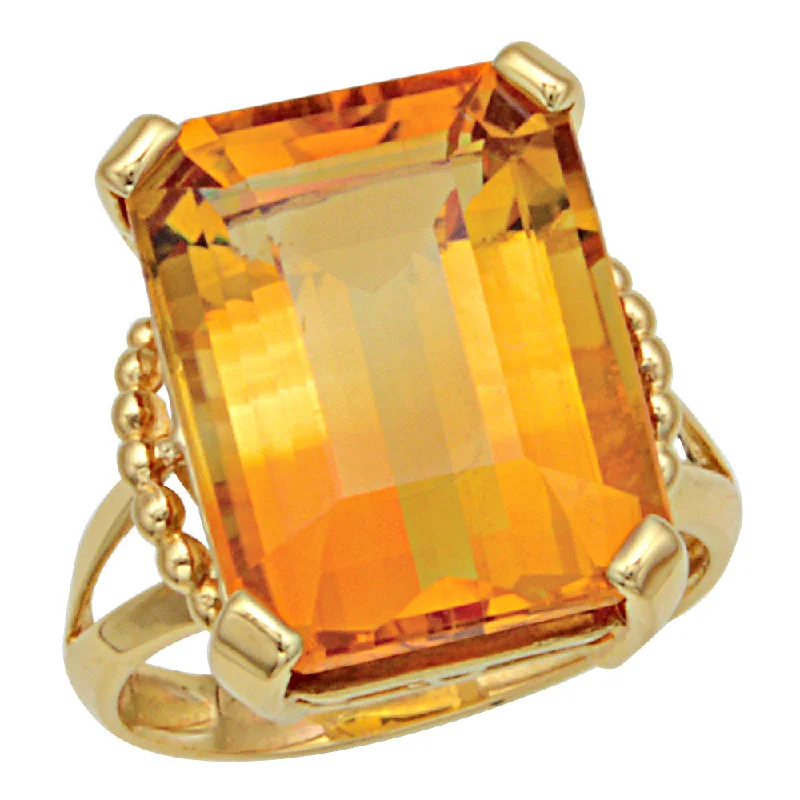 Rings For Spry Teens-Citrine Ring