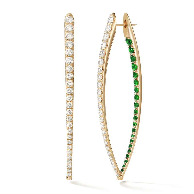 Snag Earrings Online-CRISTINA EARRING XL (Tsavorite Garnet)