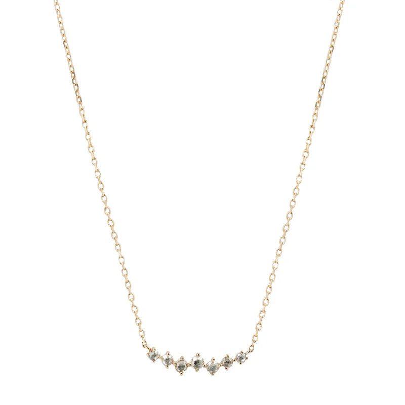 Necklaces Make Reviews-Twisted Rose Cut Diamonds Necklace