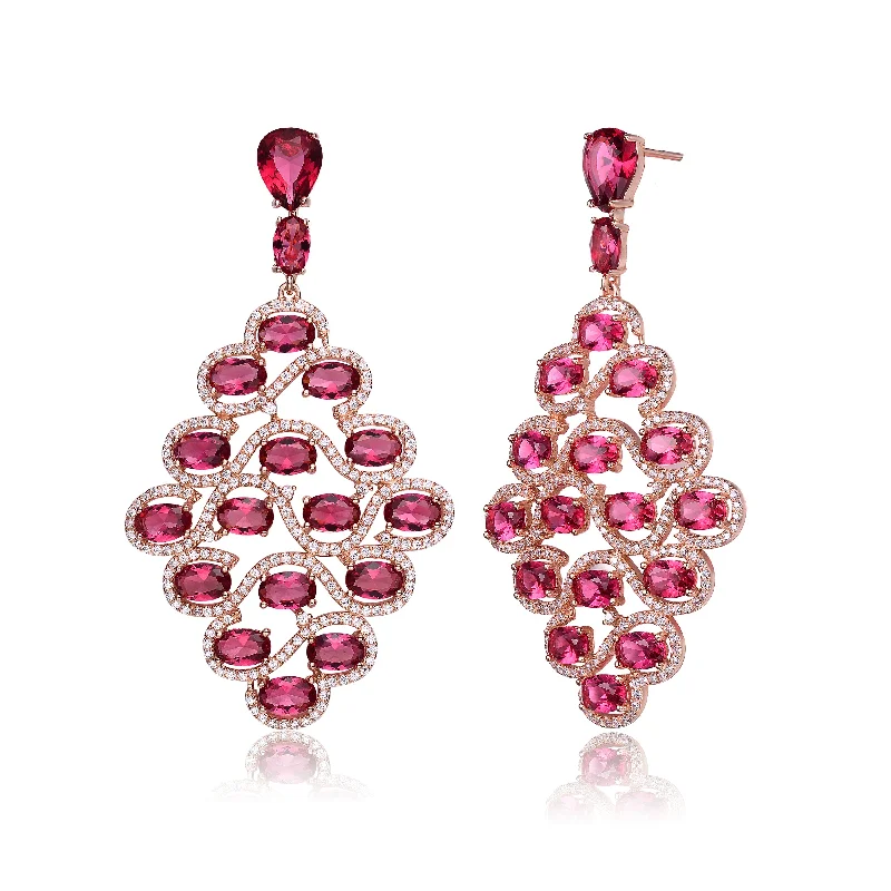 Best Nab Earrings-Palais Rouge Maxi Red Drop Earrings