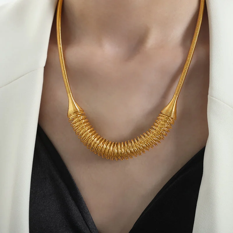 P1773-Gold Necklace-47+5cm