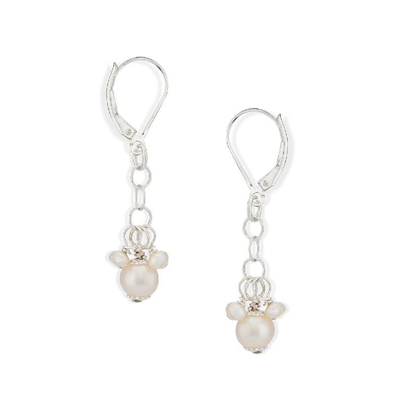 Best Cool Earrings-chloe white pearl earrings