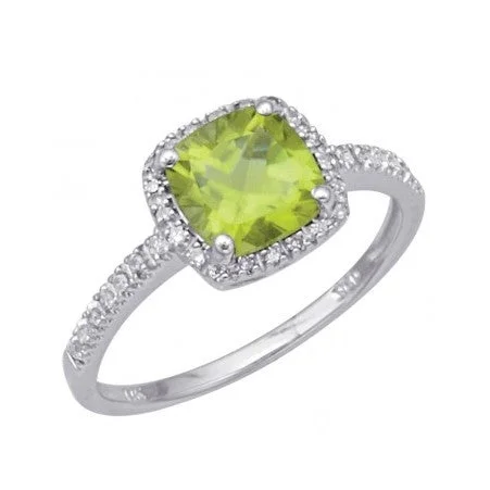 Rings Cost Secrets-Peridot and Diamond Ring