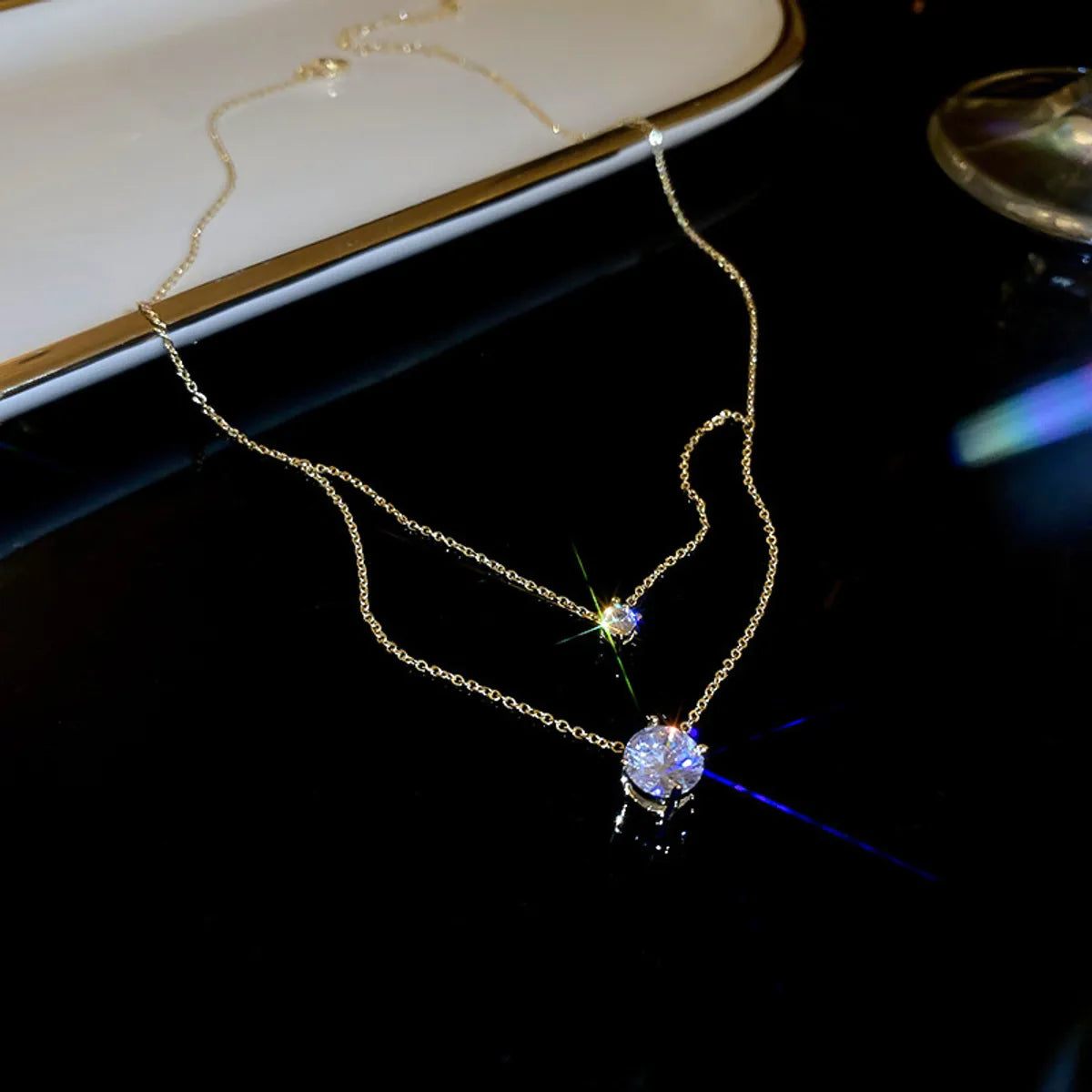 26# Gold Plated Zircon Necklace