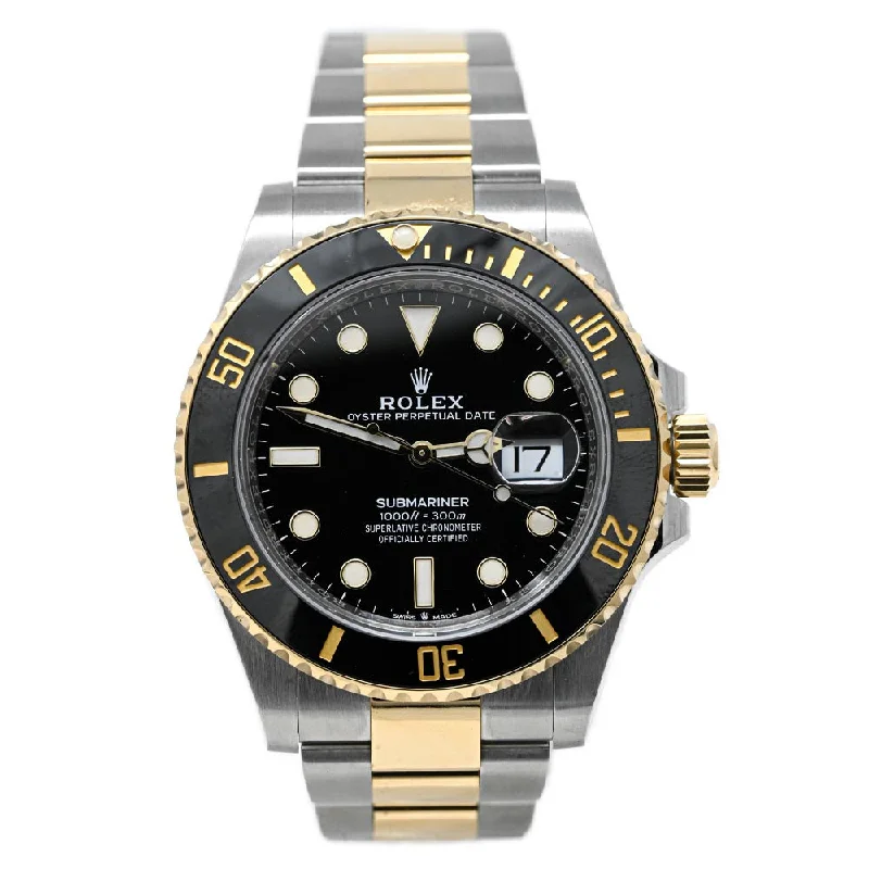 Reused Watches-Rolex Submariner 41mm Black Dial Watch Ref# 126613LN