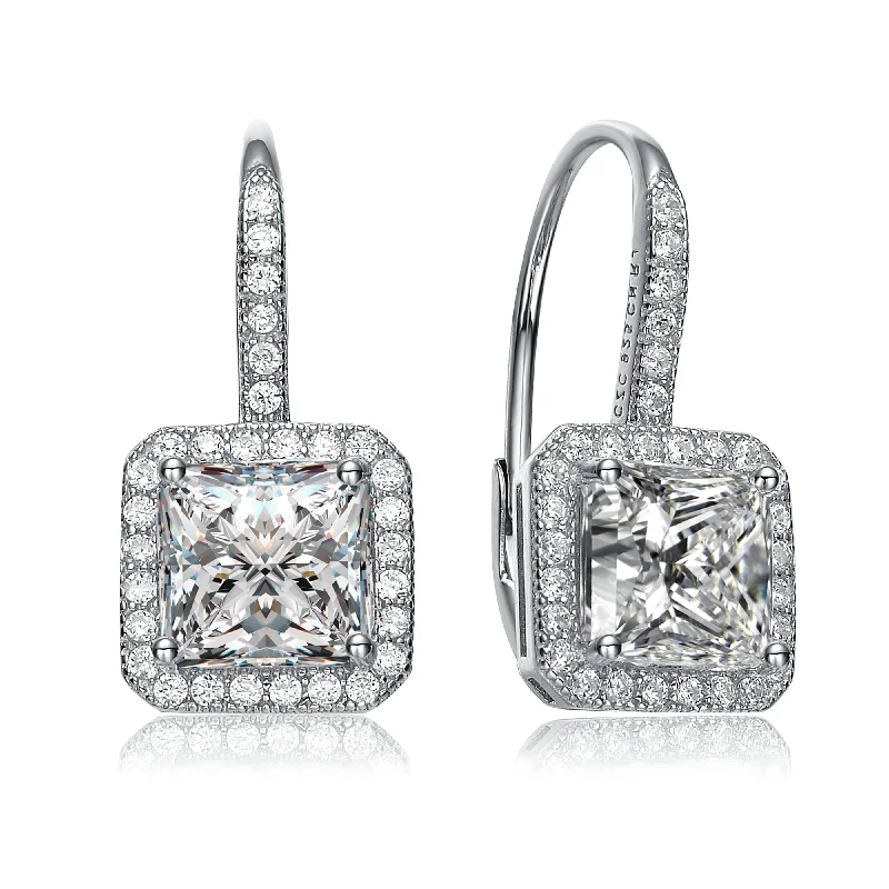 Earrings For Dim Spark-La Scène Square Stud Earrings