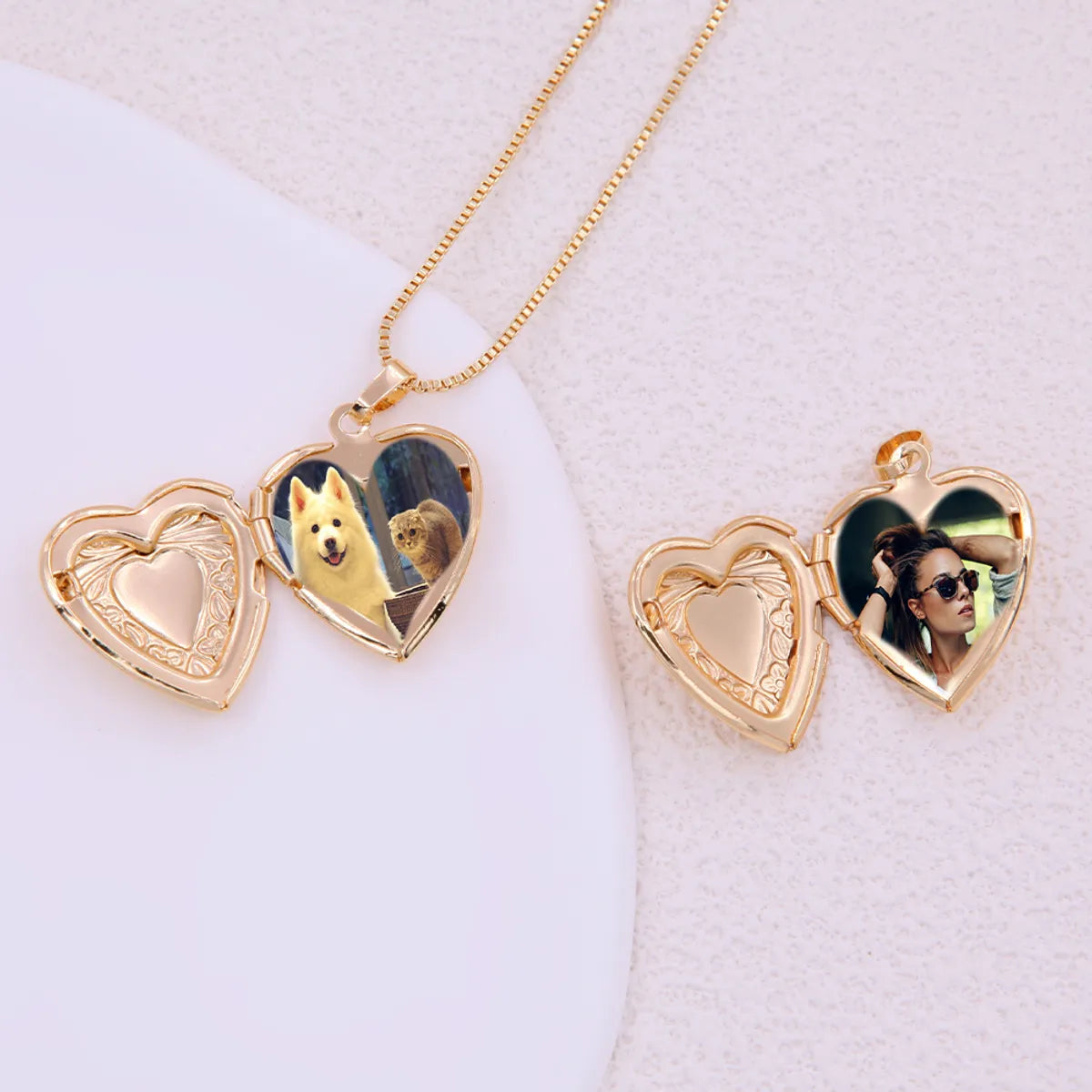 Necklaces Patch Tips-Casual Streetwear Heart Shape Copper Plating 18k Gold Plated Pendant Necklace