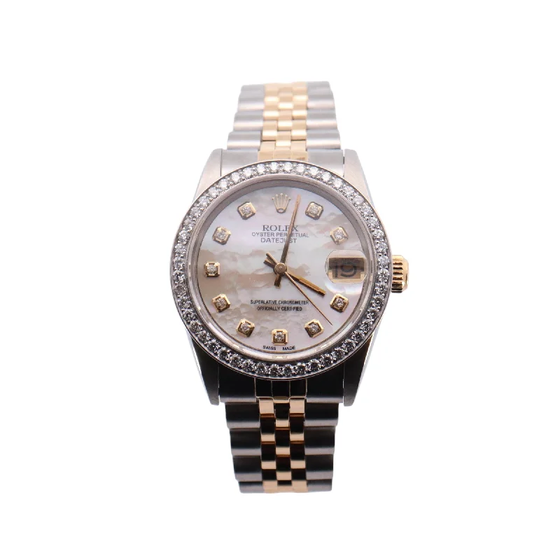 Watches Fit Guide-Rolex Datejust 31mm Diamond Dial Watch Ref# 68273