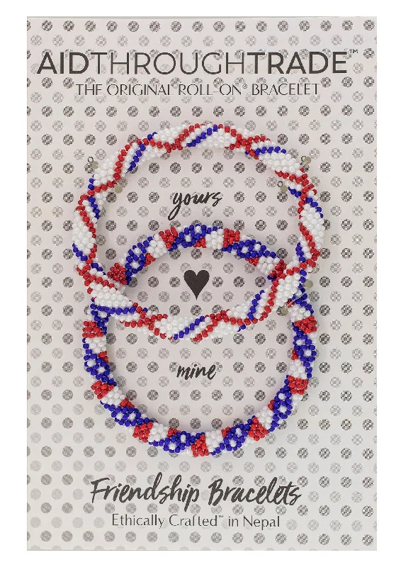 Bracelets For Ear Drops-Roll-On® Friendship Bracelets <br> Americana