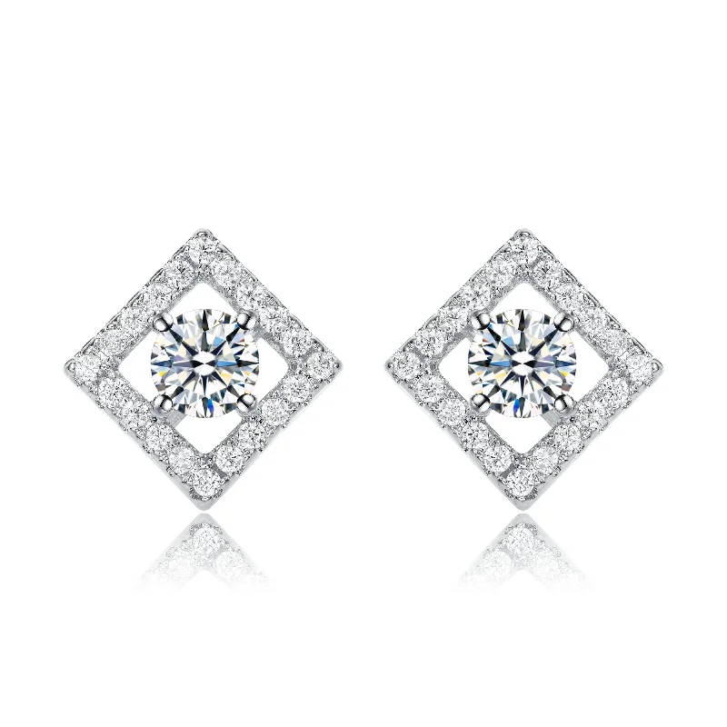 Earrings For Deep Studs-Déco Argyle Outline Earrings