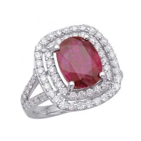 Best Neat Rings-Ruby and Diamond Ring