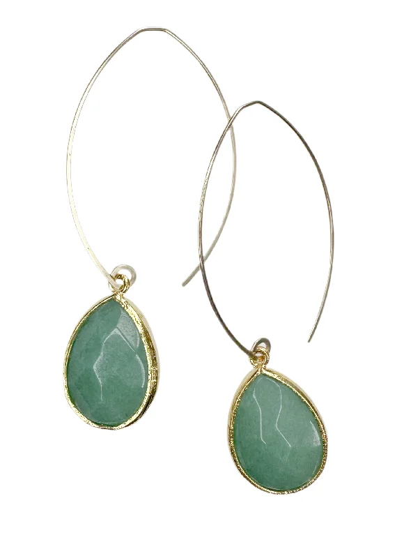 faceted jade green