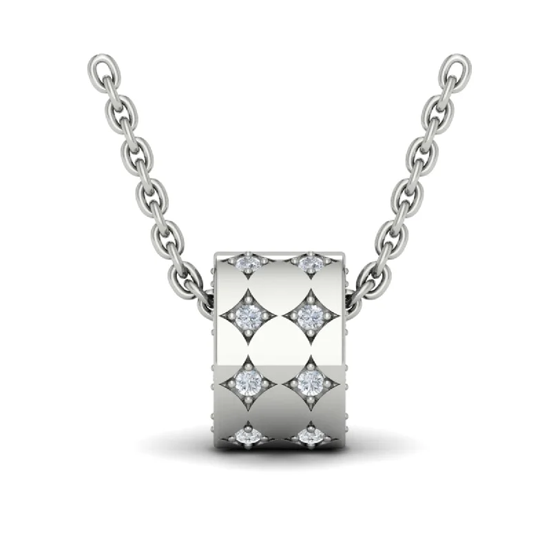 Necklaces For Cozy Meets-Diamond Starburst Barrel Pendant Necklace