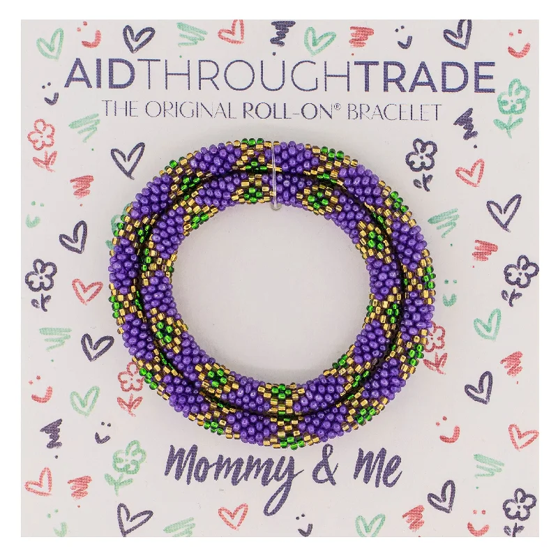 Bracelets Wear Ratings-Mommy & Me Roll-On® Bracelets <br> Mardi Gras