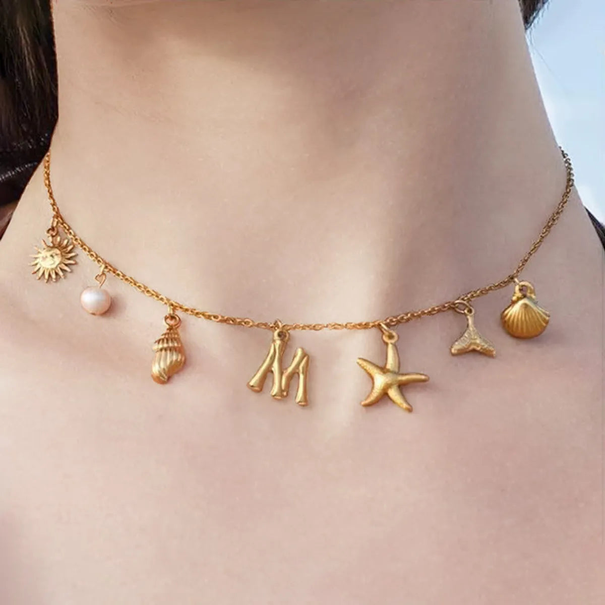 Necklace-Letter M