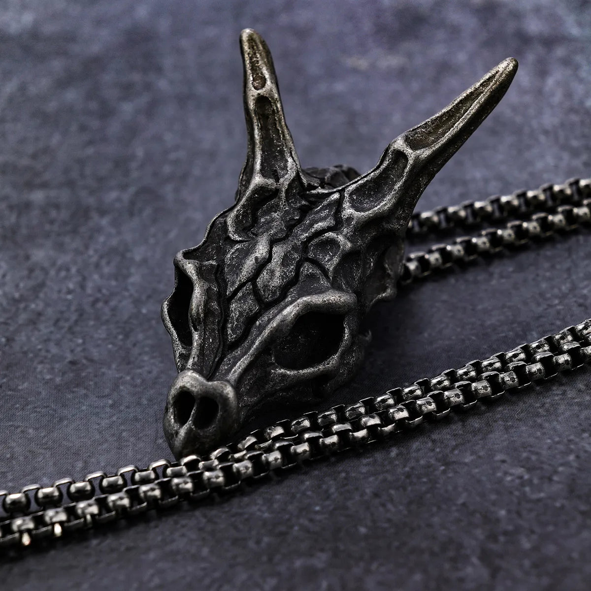 Best Airy Necklaces-1 Piece Retro Dragon Stainless Steel Polishing Men'S Pendant Necklace