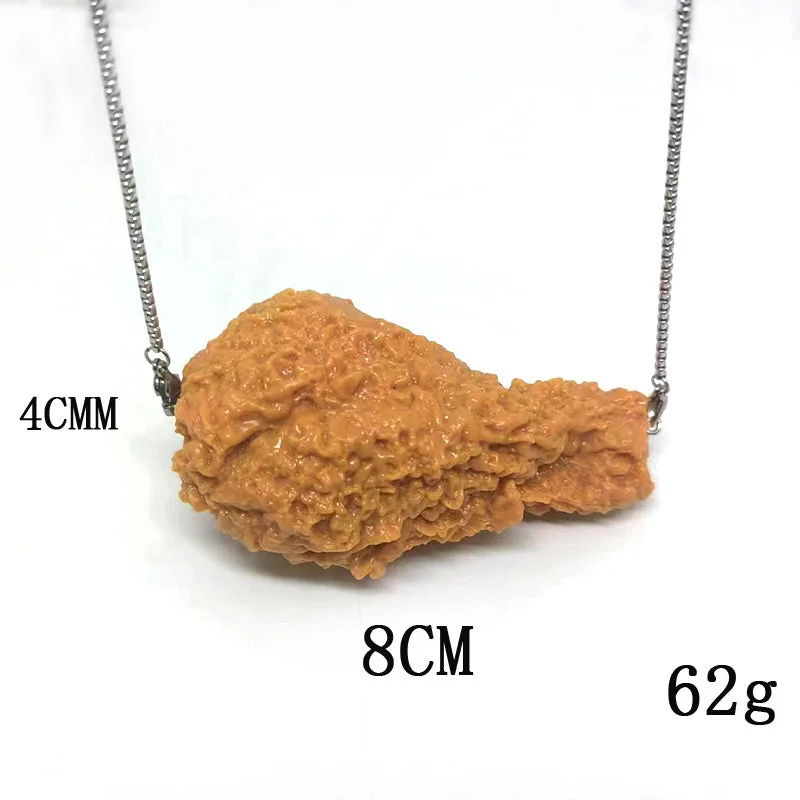 Deep Fried Chicken Drumstick Necklace