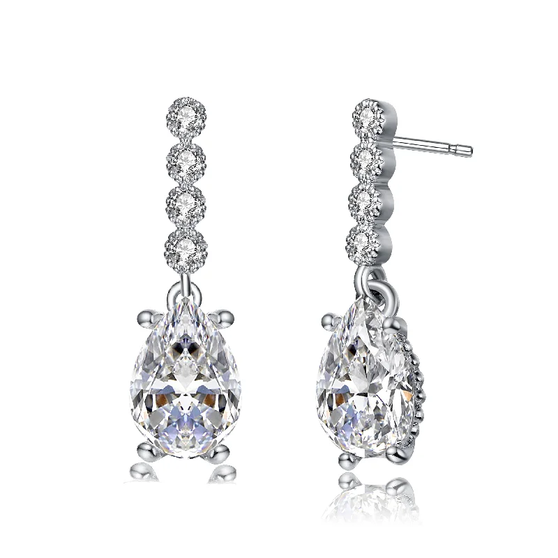 Earrings For Young Ones-Constance Regal Teardrop Stud Earrings