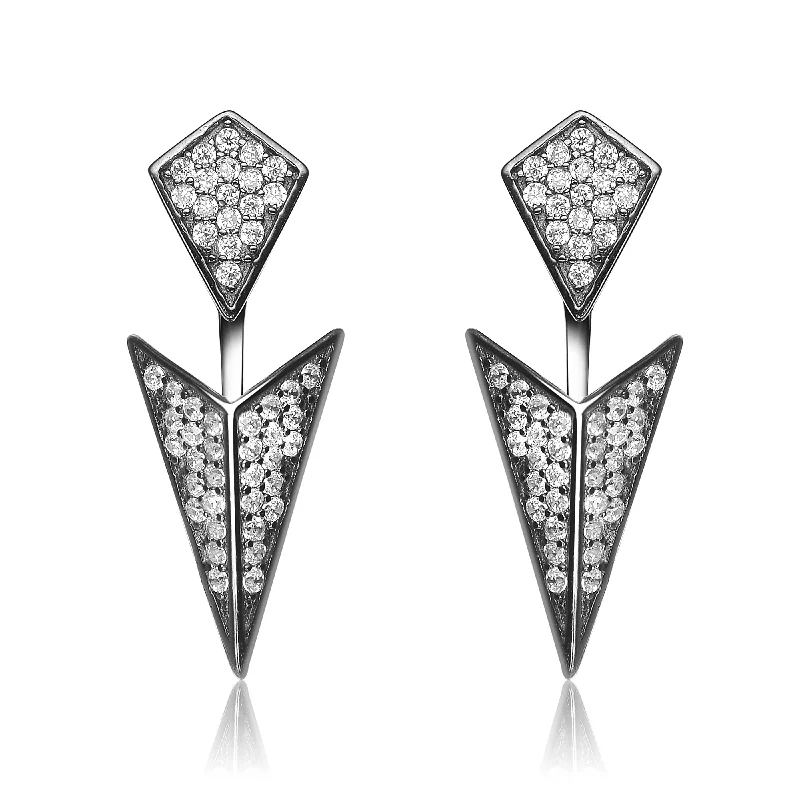 Best Snag Earrings-Rochelle Rock N' Roll Jacket Earrings