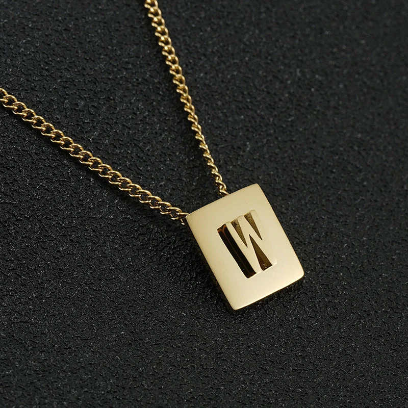 Gold W (Including Chain)