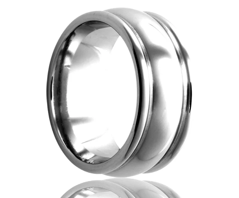 Rings For Ripple Flair-Cobalt Double Deep Groove Ring