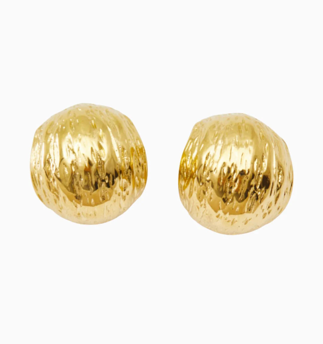 Earrings For Rich Taste-Textured Dome Earrings