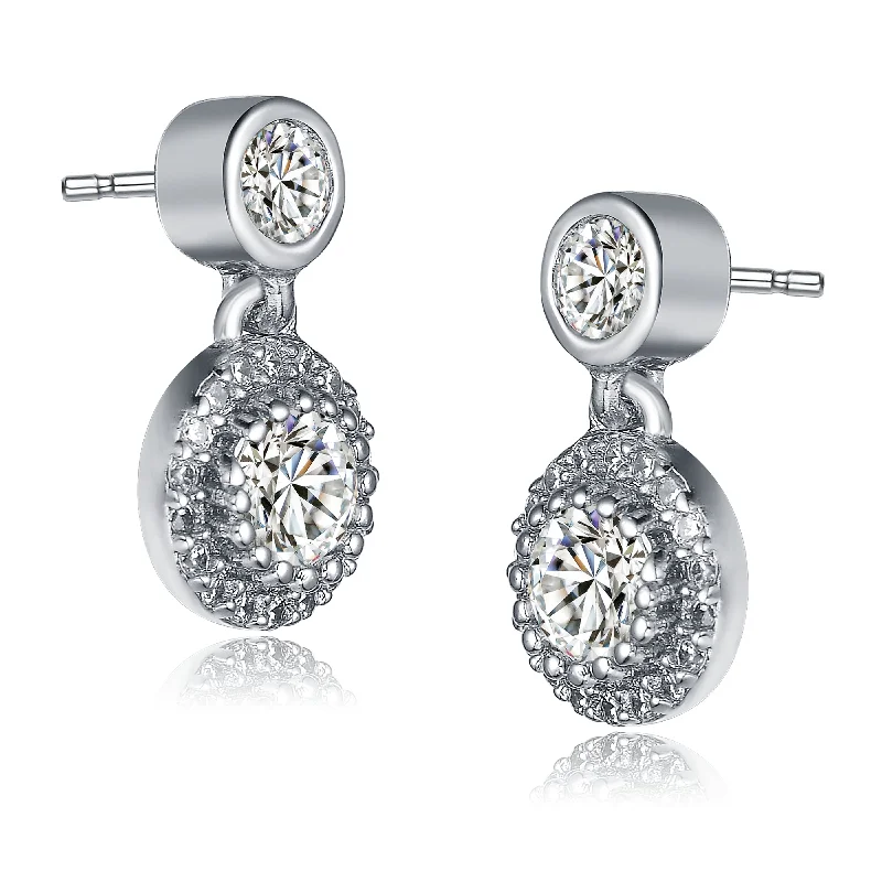 Earrings For Cool Days-Audrey Solitaire Last Pair Earrings