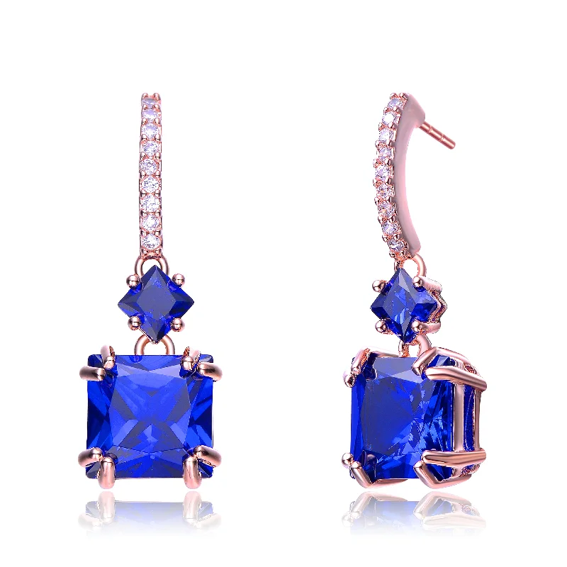 Earrings Tint Guide-Renée Modernist Blue Shape Drop Limited Edition Earrings