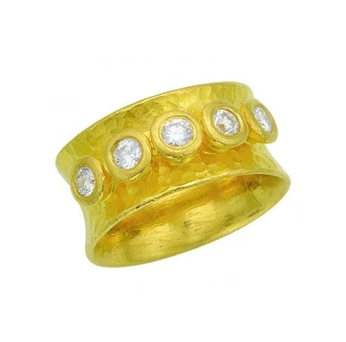 Rings For Faceted Stones-24K Diamond Ring