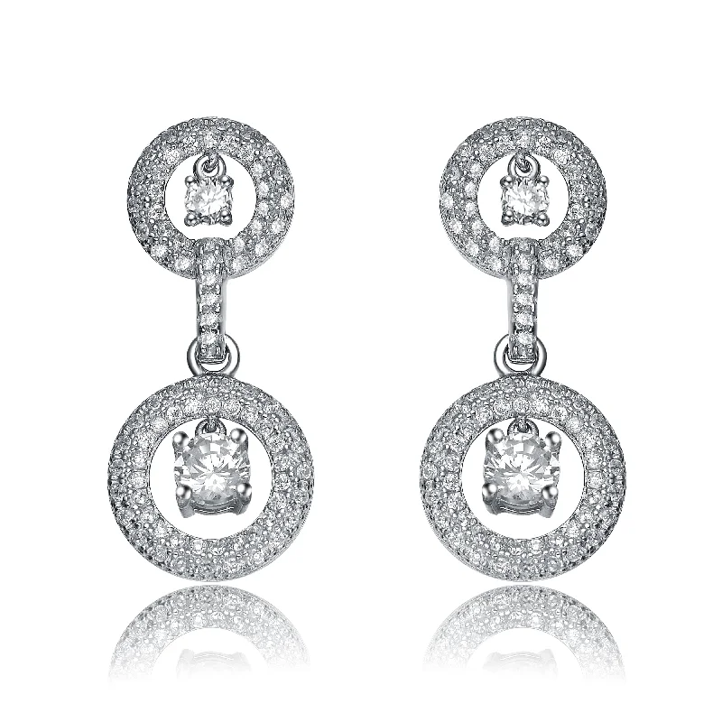 Earrings For Gentle Ears-Fabienne Double Circle Earrings